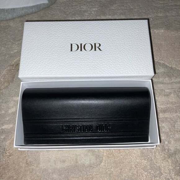 CHRISTIAN DIOR DIORMIDNIGHT S1I 29C0 BLACK MARBLE/BLUE LENS SUNGLASSES 53-18 - Picture 11 of 12